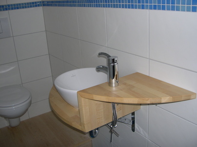 Gäste-WC in einem Privathaushalt im Rheinland